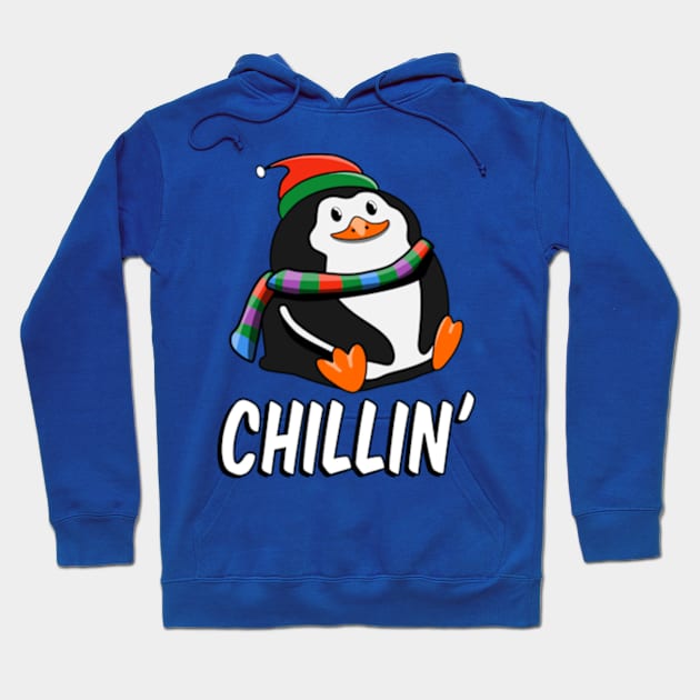 Chillin' Penguin Hoodie by TGprophetdesigns